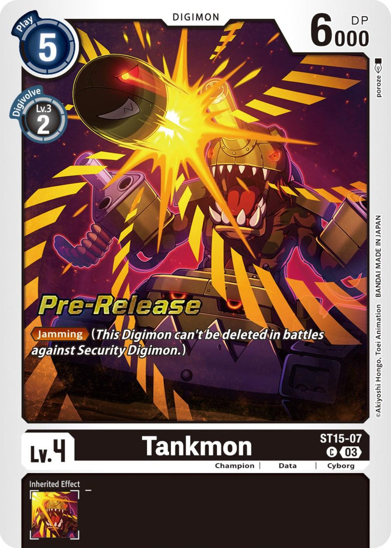 Tankmon [ST15-07] [Starter Deck: Dragon of Courage Pre-Release Cards] - Paradise Hobbies LLC