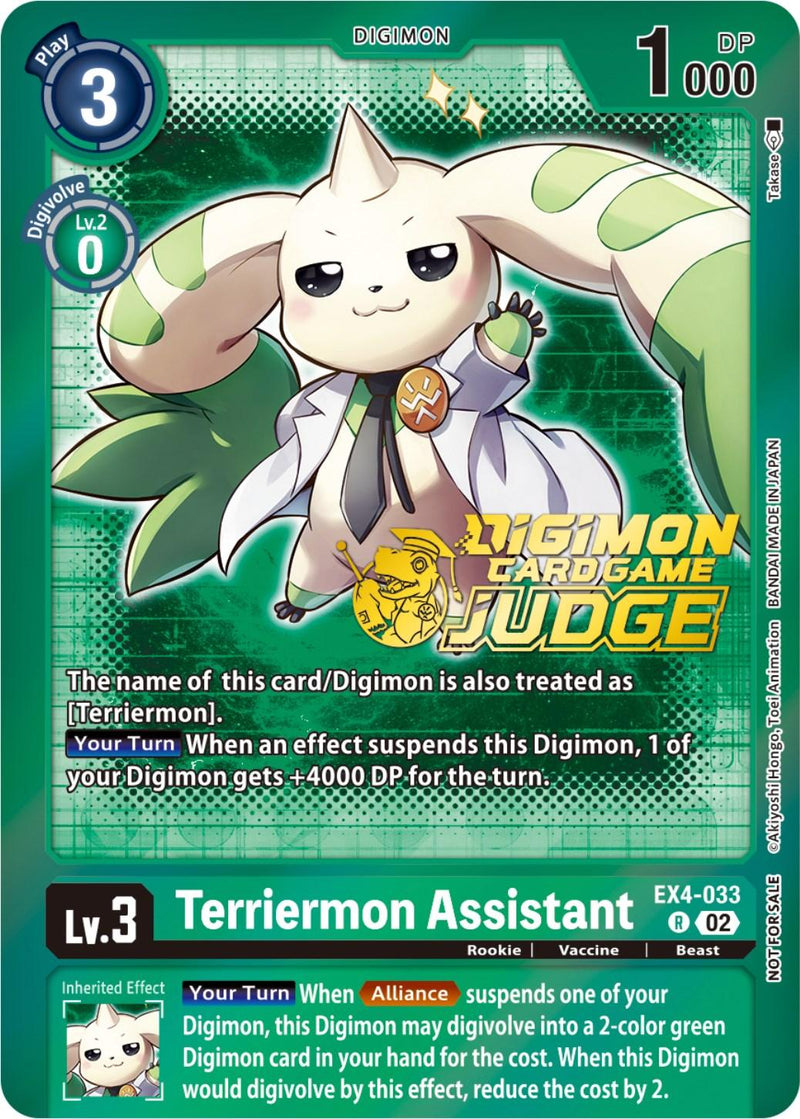 Terriermon Assistant [EX4-033] (Alternate Art) (Judge Pack 4) [Alternative Being Booster Promos] - Paradise Hobbies LLC