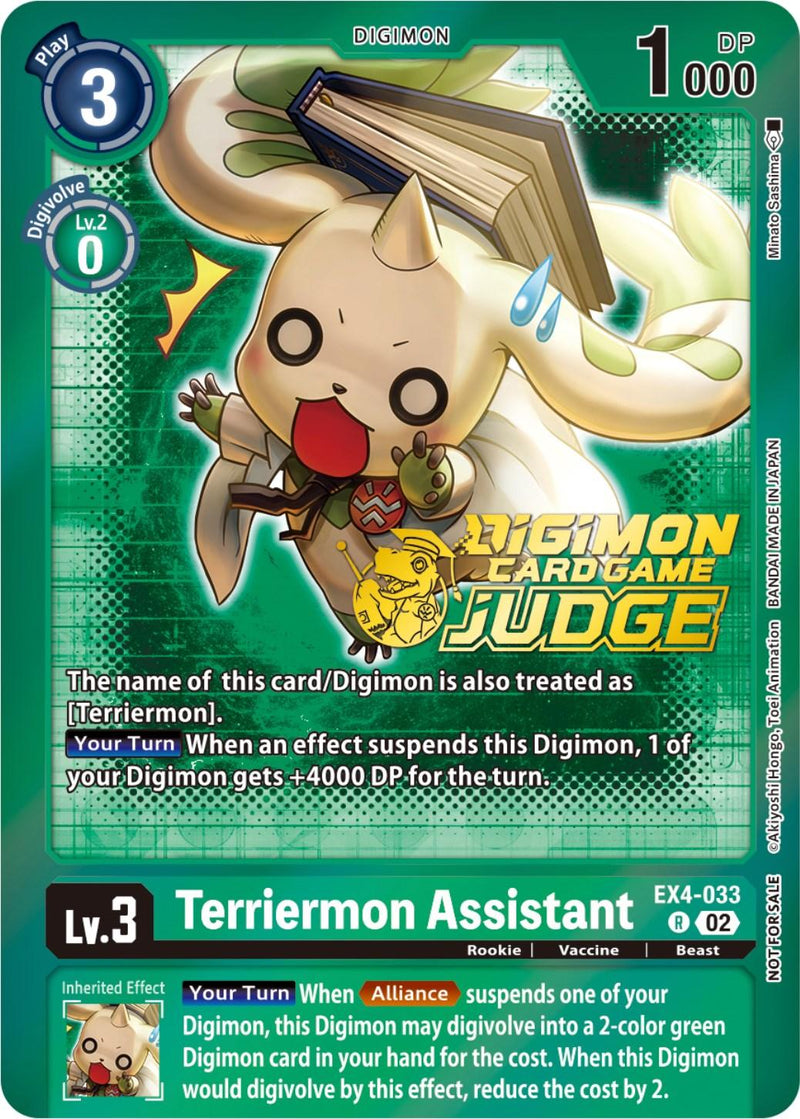 Terriermon Assistant [EX4-033] (Judge Pack 4) [Alternative Being Booster Promos] - Paradise Hobbies LLC