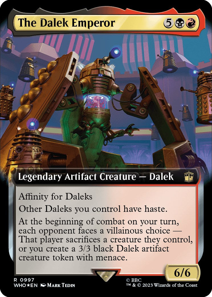 The Dalek Emperor (Extended Art) (Surge Foil) [Doctor Who] - Paradise Hobbies LLC