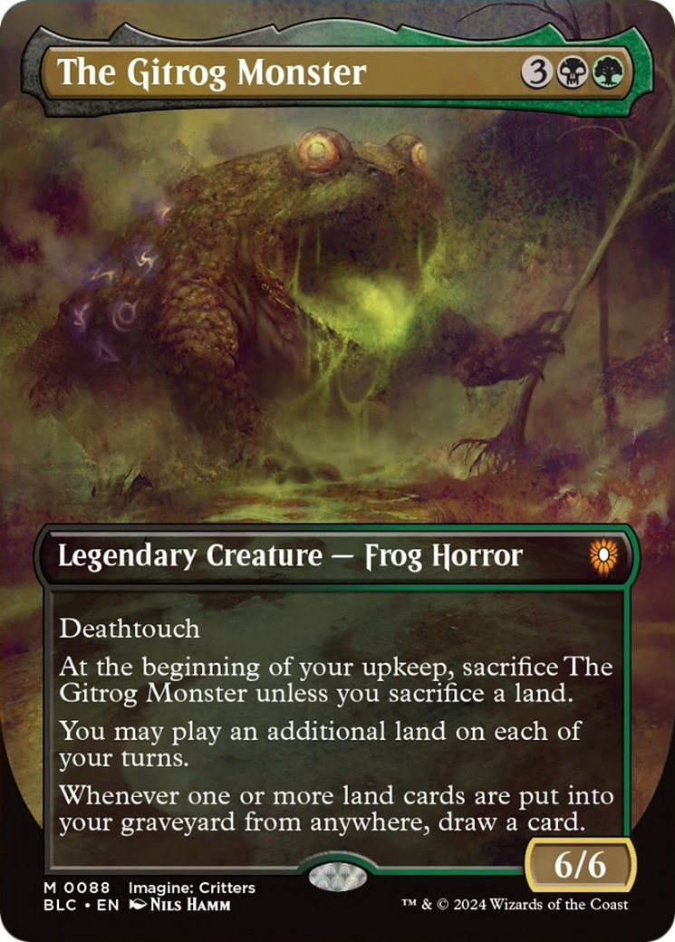 The Gitrog Monster (Borderless) [Bloomburrow Commander] - Paradise Hobbies LLC