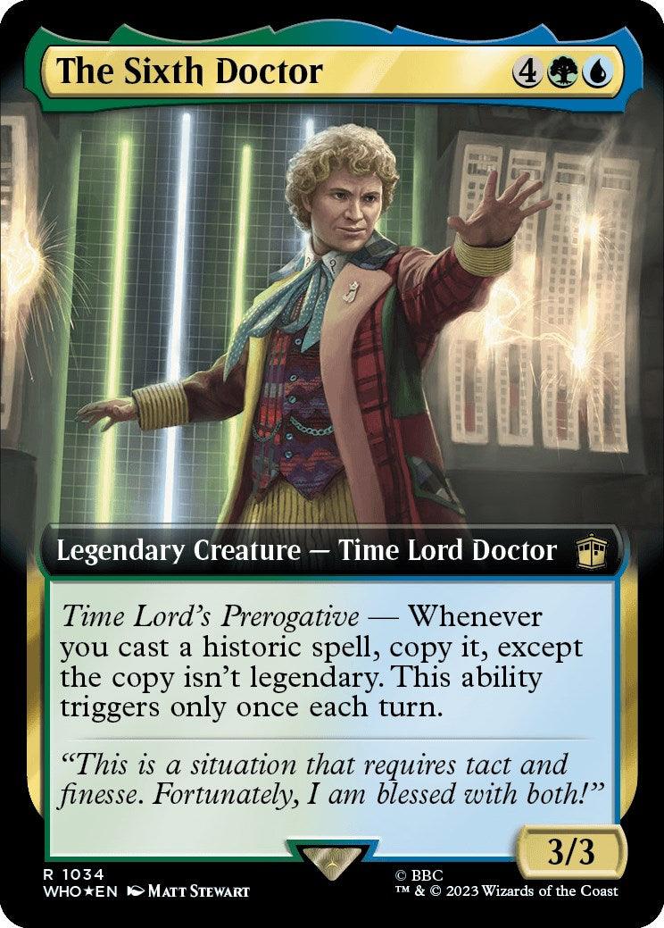 The Sixth Doctor (Extended Art) (Surge Foil) [Doctor Who] - Paradise Hobbies LLC