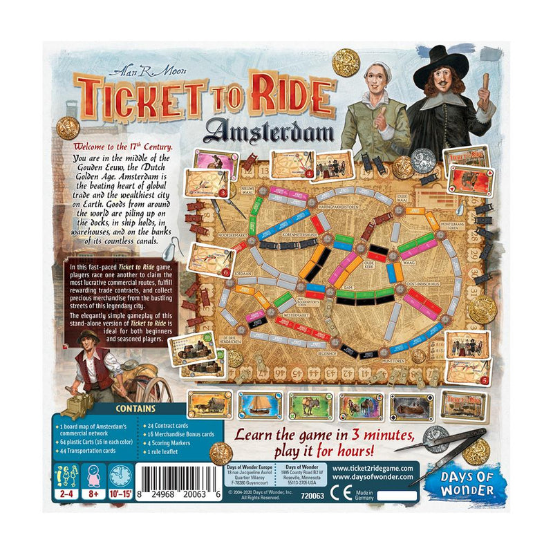 Ticket to Ride Amsterdam Board Game - Paradise Hobbies LLC