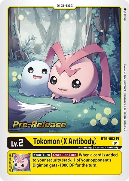 Tokomon (X Antibody) [BT9-003] [X Record Pre-Release Promos] - Paradise Hobbies LLC