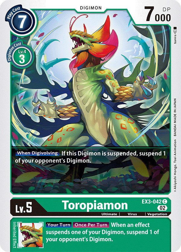 Toropiamon [EX3-042] [Draconic Roar] - Paradise Hobbies LLC