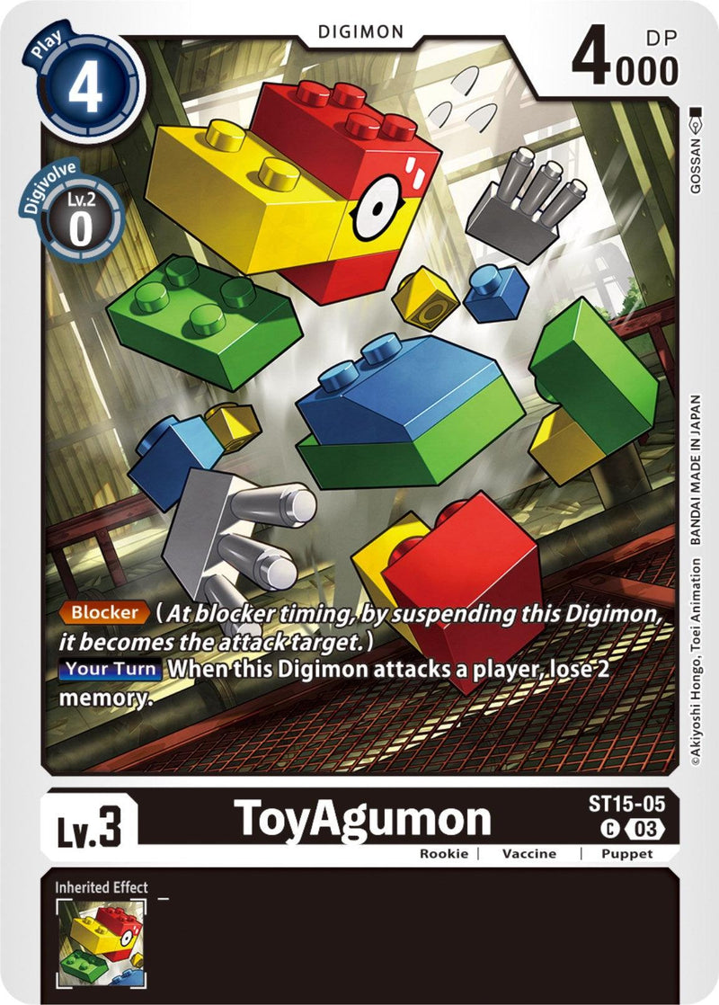 ToyAgumon [ST15-05] [Starter Deck: Dragon of Courage] - Paradise Hobbies LLC