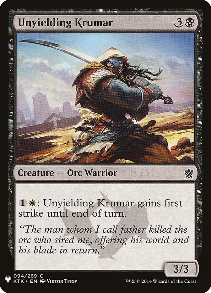 Unyielding Krumar [Mystery Booster] - Paradise Hobbies LLC