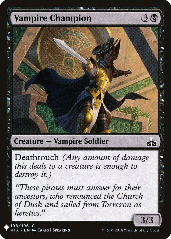 Vampire Champion [Mystery Booster] - Paradise Hobbies LLC