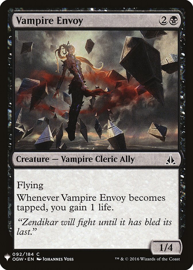 Vampire Envoy [Mystery Booster] - Paradise Hobbies LLC