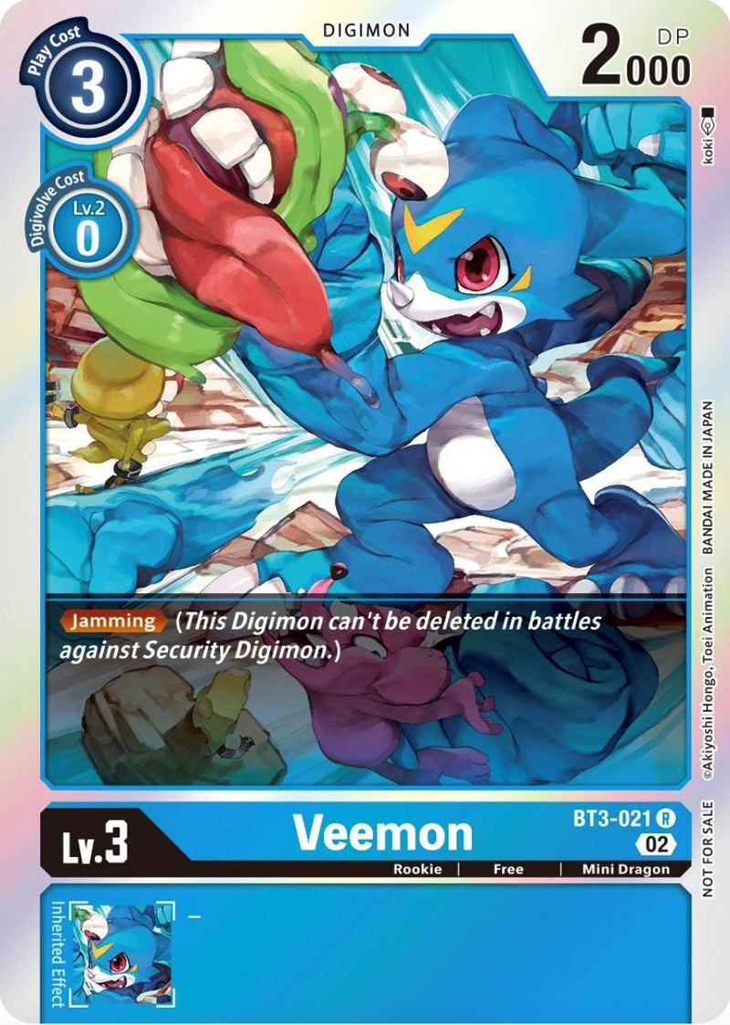 Veemon [BT3-021] (Official Tournament Pack Vol.8) [Release Special Booster Promos] - Paradise Hobbies LLC