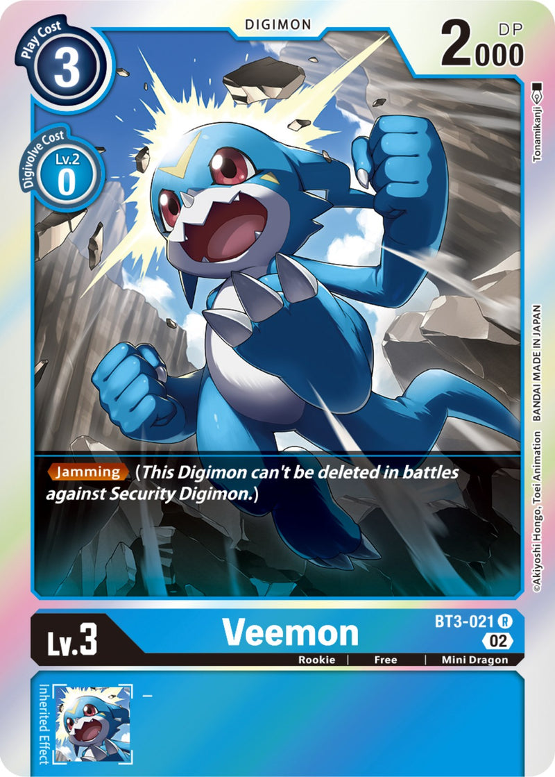 Veemon [BT3-021] [Resurgence Booster] - Paradise Hobbies LLC