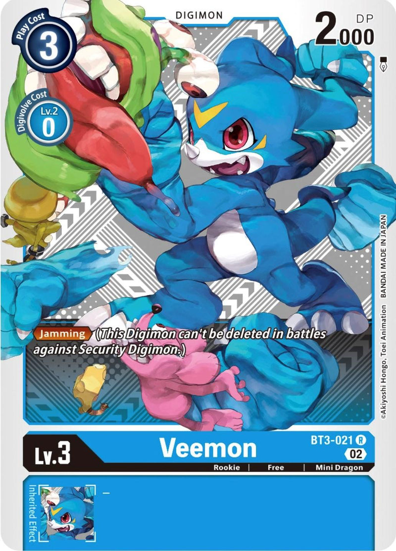 Veemon [BT3-021] (Winner Pack Dimensional Phase) [Release Special Booster Promos] - Paradise Hobbies LLC