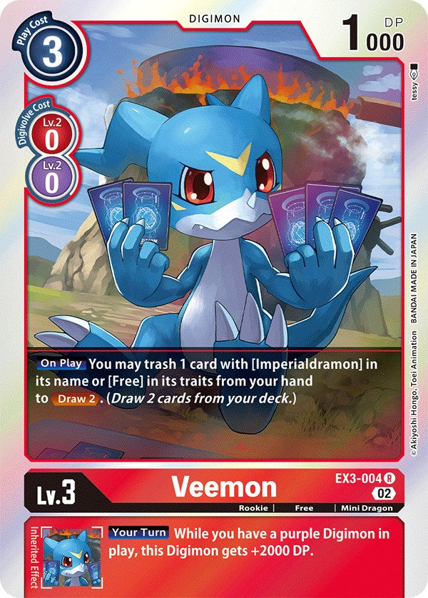 Veemon [EX3-004] [Draconic Roar] - Paradise Hobbies LLC