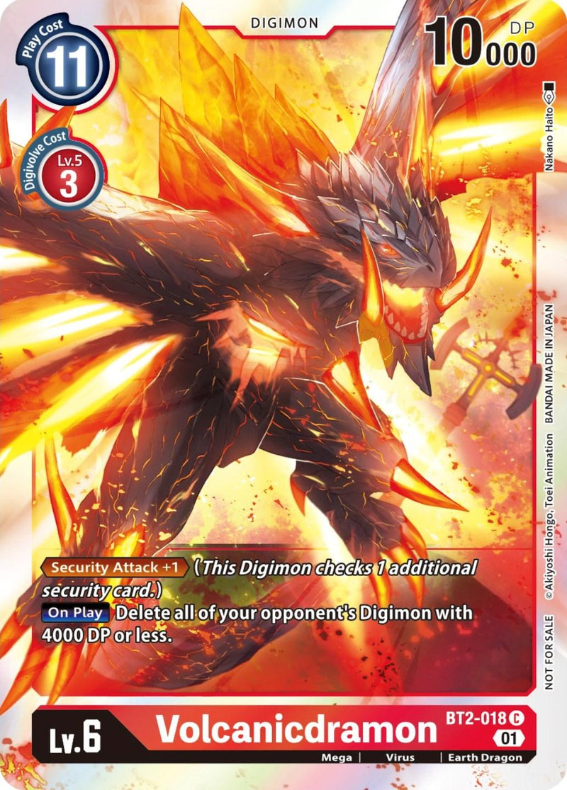 Volcanicdramon [BT2-018] (ST-11 Special Entry Pack) [Release Special Booster Promos] - Paradise Hobbies LLC