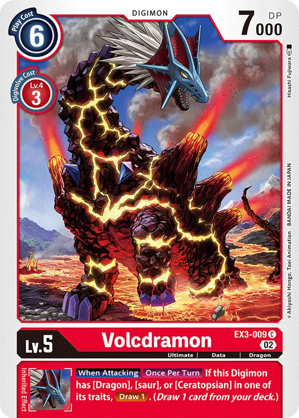 Volcdramon [EX3-009] [Draconic Roar] - Paradise Hobbies LLC