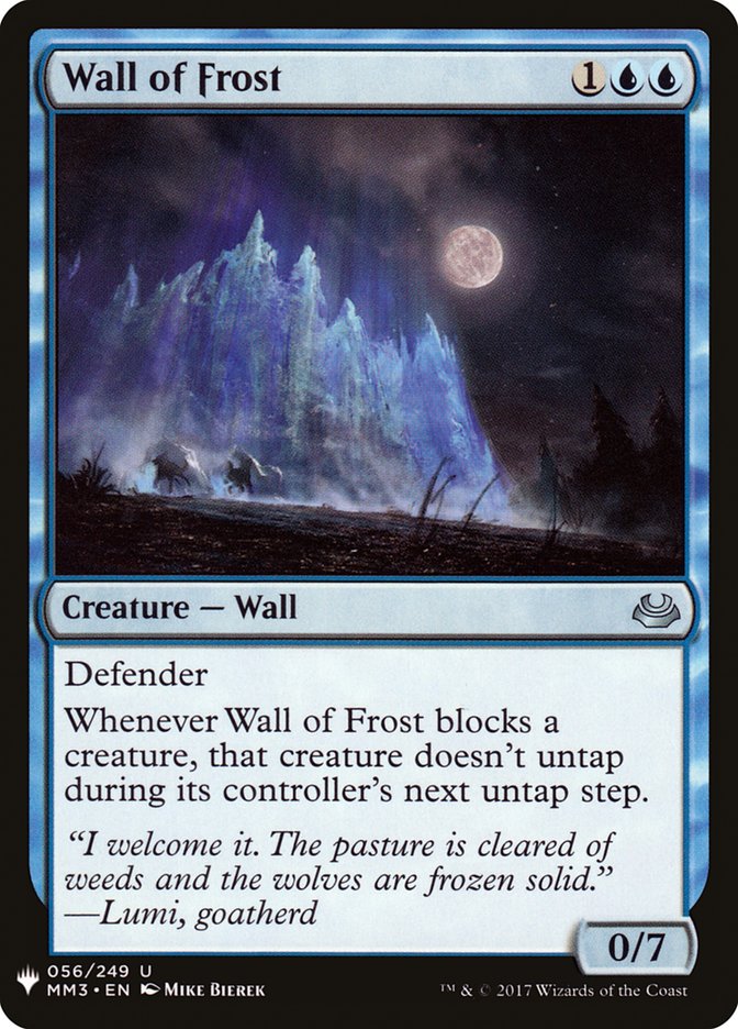 Wall of Frost [Mystery Booster] - Paradise Hobbies LLC