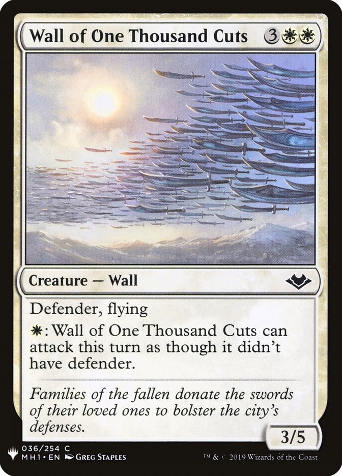 Wall of One Thousand Cuts [Mystery Booster] - Paradise Hobbies LLC