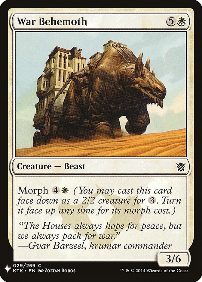 War Behemoth [Mystery Booster] - Paradise Hobbies LLC