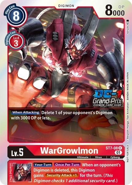 WarGrowlmon [ST7-08] (DC-1 2022 Stamped) [Starter Deck: Gallantmon Promos] - Paradise Hobbies LLC