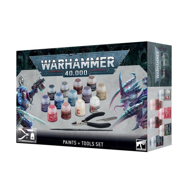 Warhammer 40k: Paint and Tool set - Paradise Hobbies LLC