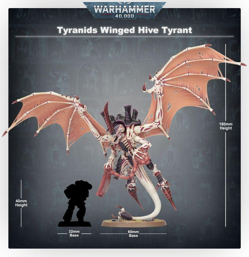 Warhammer 40K: Tyranids - Winged Hive Tyrant - Paradise Hobbies LLC