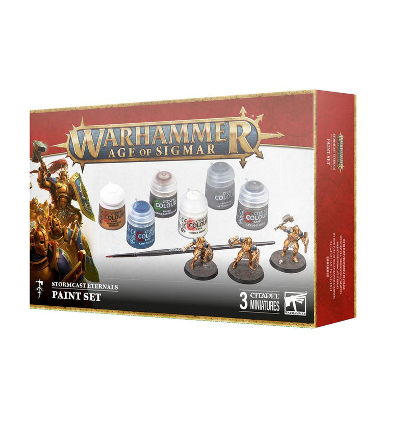 Warhammer Age of Sigmar: Stormcast Eternals Paint and Tool Set - Paradise Hobbies LLC