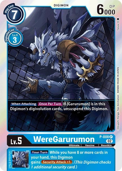 WereGarurumon [P-008] (Resurgence Booster Reprint) [Resurgence Booster] - Paradise Hobbies LLC