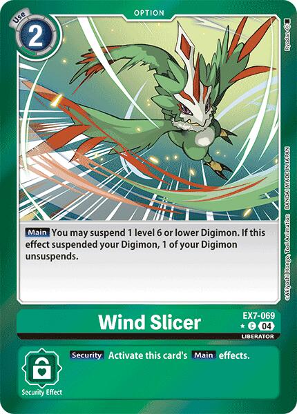 Wind Slicer [EX7-069] (Foil) [Digimon LIBERATOR] - Paradise Hobbies LLC