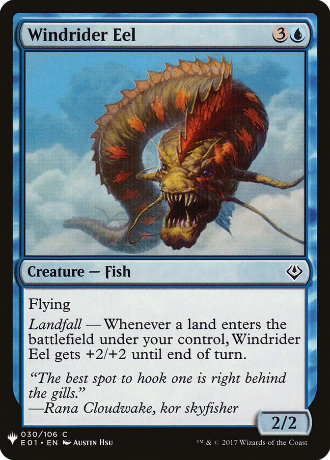 Windrider Eel [Mystery Booster] - Paradise Hobbies LLC