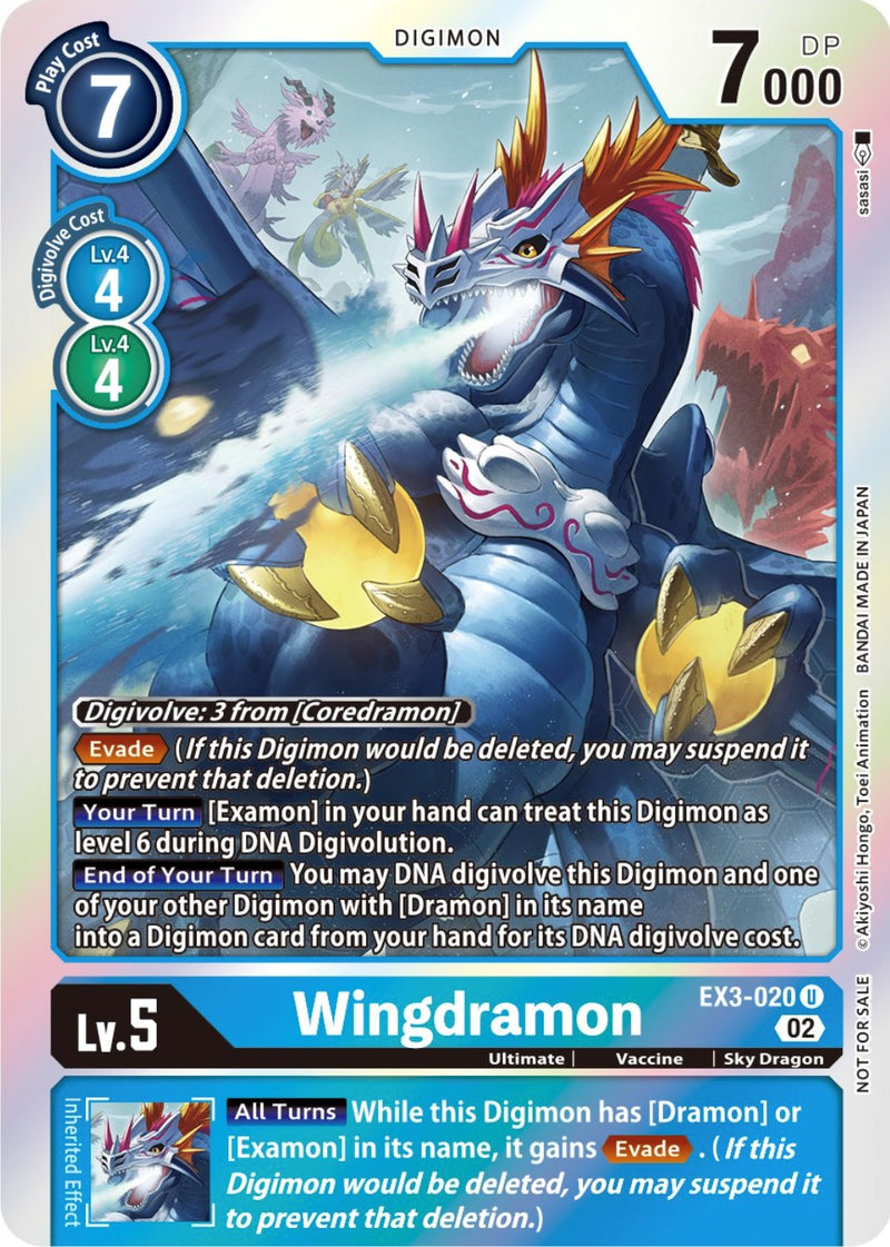 Wingdramon [EX3-020] (Alternate Art) [Draconic Roar] - Paradise Hobbies LLC