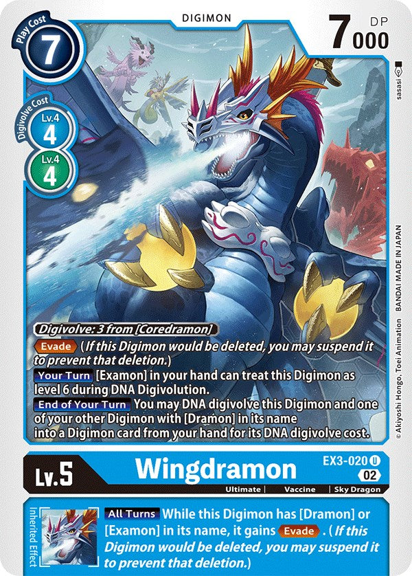 Wingdramon [EX3-020] [Draconic Roar] - Paradise Hobbies LLC