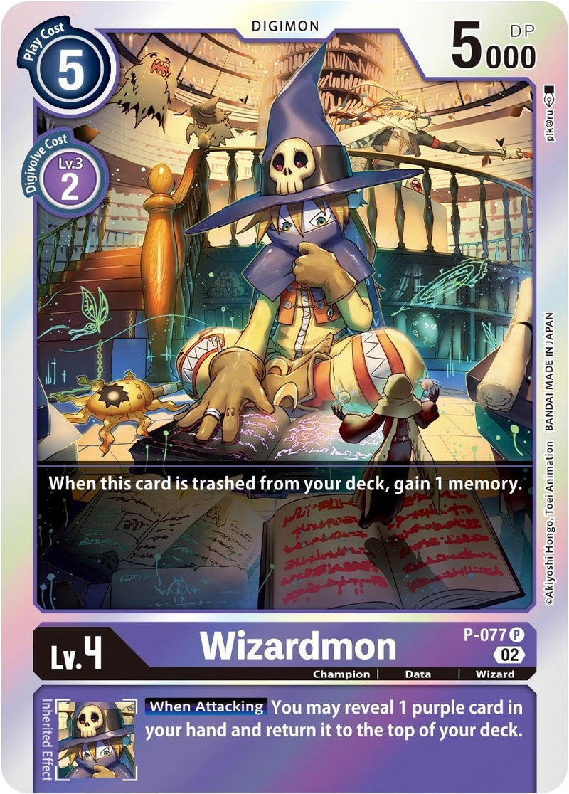 Wizardmon [P-077] (Alternate Art) [Starter Deck: Beelzemon Advanced Deck Set] - Paradise Hobbies LLC