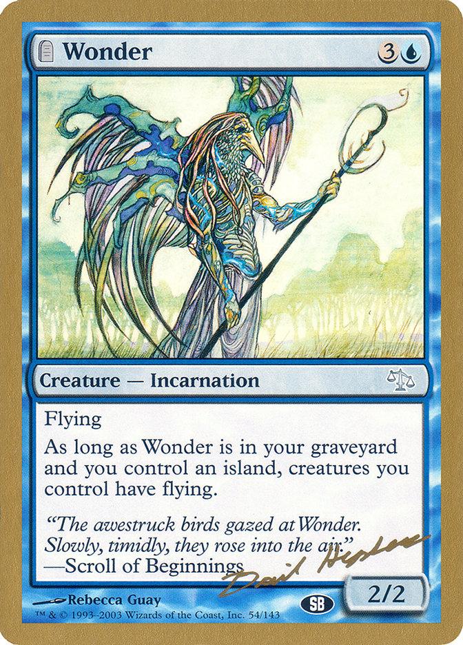 Wonder (Dave Humpherys) (SB) [World Championship Decks 2003] - Paradise Hobbies LLC