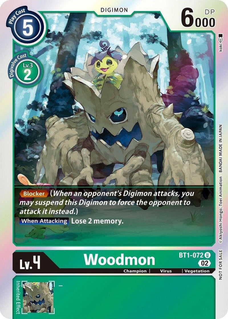 Woodmon [BT1-072] (Official Tournament Pack Vol. 6) [Release Special Booster Promos] - Paradise Hobbies LLC