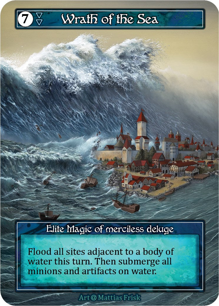 Wrath of the Sea (Foil) [Alpha] - Paradise Hobbies LLC