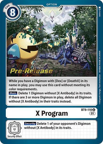 X Program [BT9-110] [X Record Pre-Release Promos] - Paradise Hobbies LLC