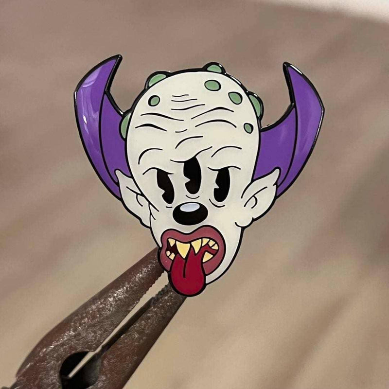 Xeno Pop - Cartoon Creepies-Triclops Head-1.5" Hard Enamel Pin - Paradise Hobbies LLC