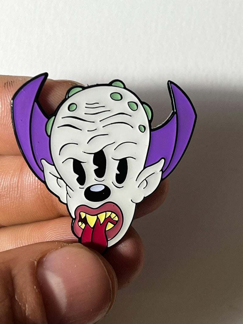 Xeno Pop - Cartoon Creepies-Triclops Head-1.5" Hard Enamel Pin - Paradise Hobbies LLC