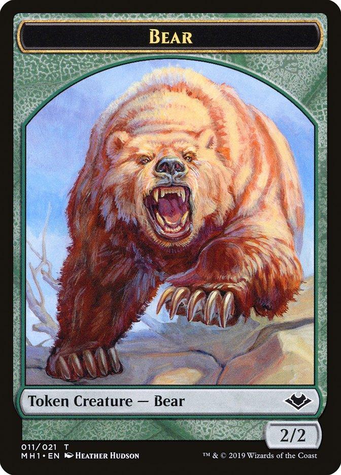 Zombie (007) // Bear (011) Double-Sided Token [Modern Horizons Tokens] - Paradise Hobbies LLC