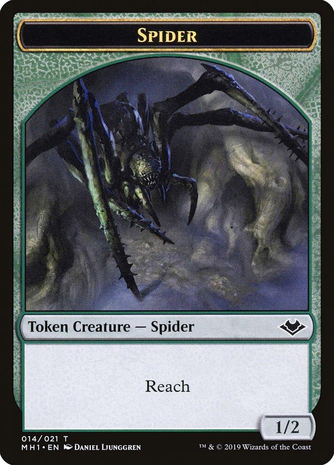 Zombie (007) // Spider (014) Double-Sided Token [Modern Horizons Tokens] - Paradise Hobbies LLC