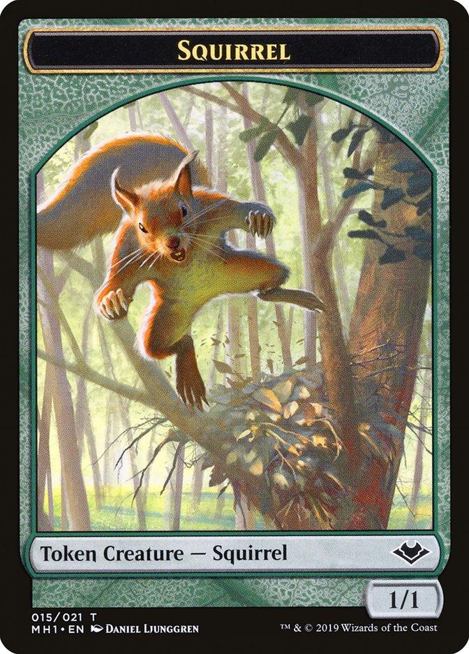 Zombie (007) // Squirrel (015) Double-Sided Token [Modern Horizons Tokens] - Paradise Hobbies LLC