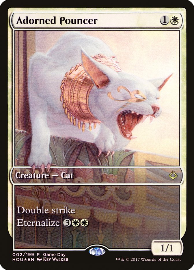 Adorned Pouncer (Game Day) (Full Art) [Hour of Devastation Promos] - Paradise Hobbies LLC