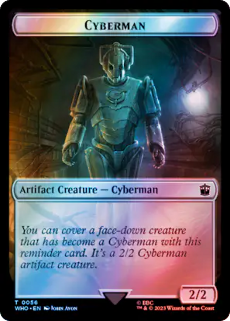 Alien // Cyberman Double-Sided Token (Surge Foil) [Doctor Who Tokens] - Paradise Hobbies LLC