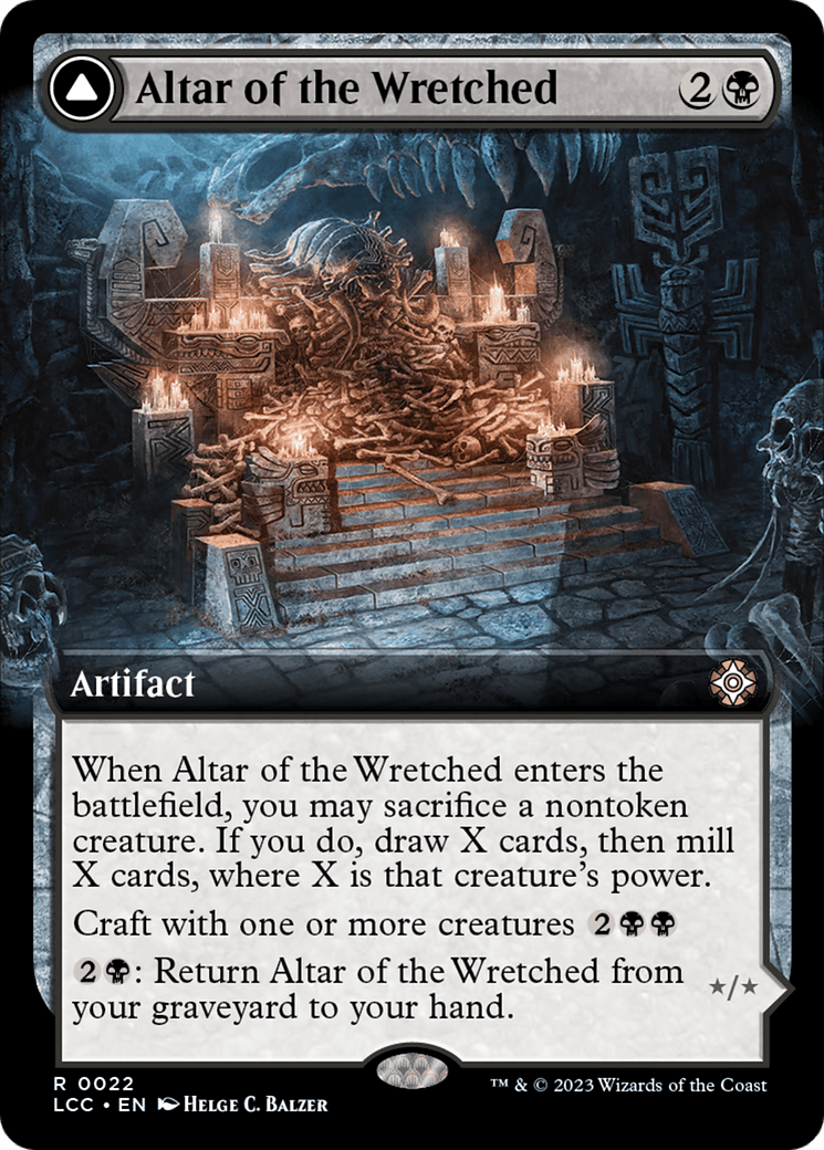 Altar of the Wretched // Wretched Bonemass (Extended Art) [The Lost Caverns of Ixalan Commander] - Paradise Hobbies LLC