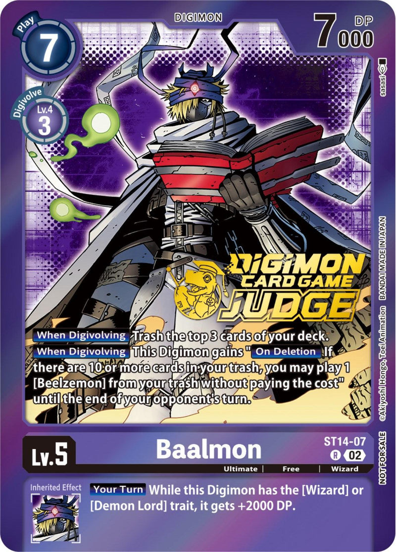 Baalmon [ST14-07] (Judge Pack 4) [Starter Deck: Beelzemon Advanced Deck Set Promos] - Paradise Hobbies LLC