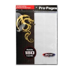 BCW Double-Sided 9-Pocket Pages Holder (10-Pack) - Paradise Hobbies LLC