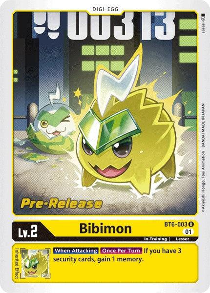 Bibimon [BT6-003] [Double Diamond Pre-Release Cards] - Paradise Hobbies LLC