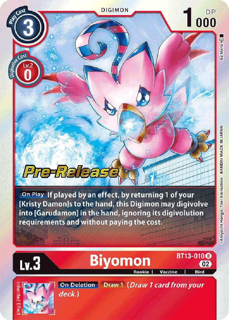 Biyomon [BT13-010] [Versus Royal Knight Booster Pre-Release Cards] - Paradise Hobbies LLC