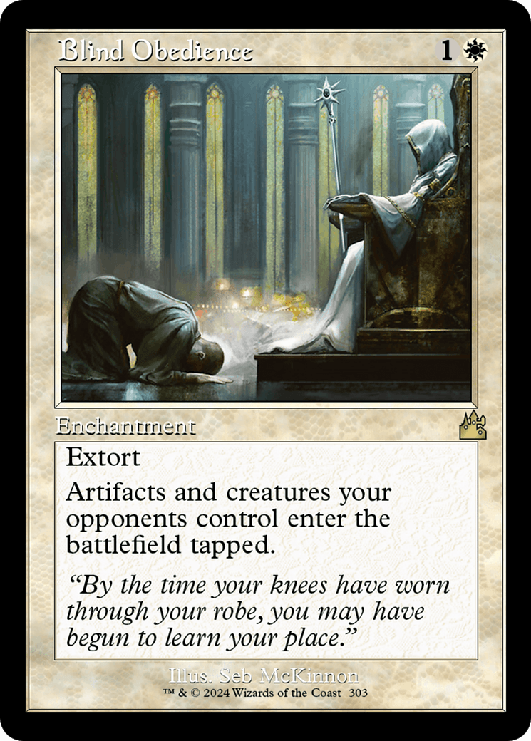 Blind Obedience (Retro Frame) [Ravnica Remastered] - Paradise Hobbies LLC