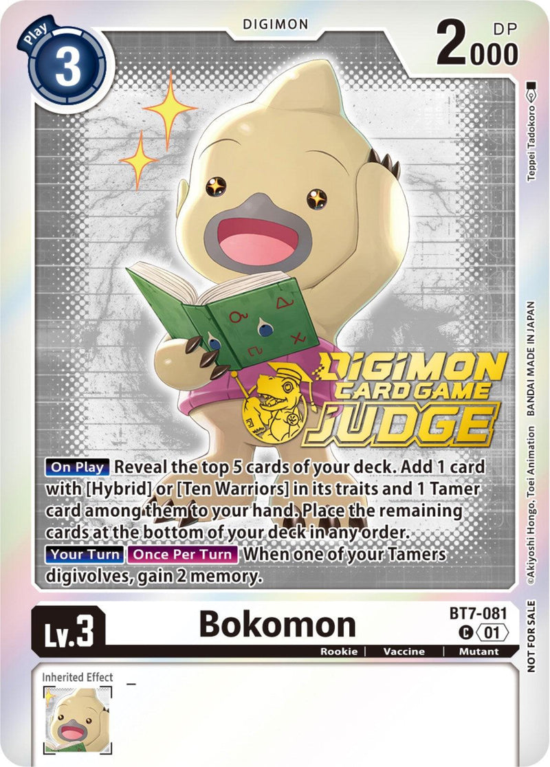 Bokomon [BT7-081] (Judge Pack 4) [Next Adventure Promos] - Paradise Hobbies LLC